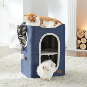 Cozy Bedsure 2-Level Cat House for Indoor Cats