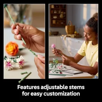 LEGO Botanicals Pretty Pink Flower Bouquet DIY Home Decor