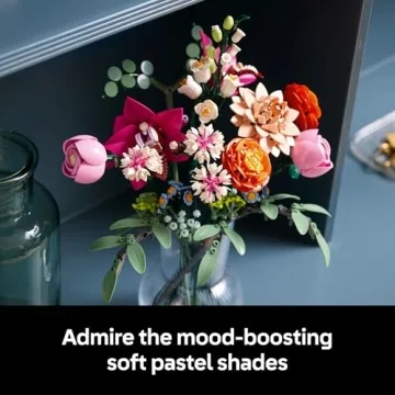 LEGO Botanicals Pretty Pink Flower Bouquet DIY Home Decor