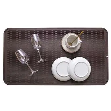 MicoYang Silicone Dish Drying Mat - Eco-friendly, Heat-resistant