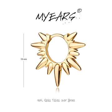 MYEARS Gold Huggie Hoop Earrings - Trendy Everyday Jewelry