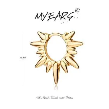 MYEARS Gold Huggie Hoop Earrings - Trendy Everyday Jewelry