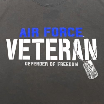 Air Force Men's Veteran Defender T-Shirt in Grey