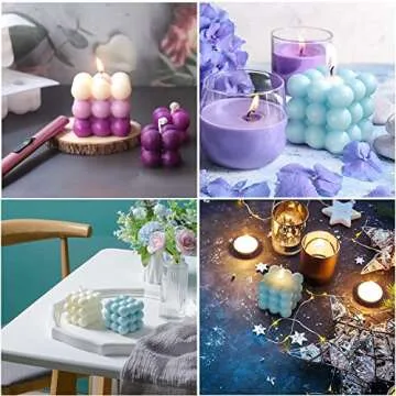 Konrisa 6-Cavity Bubble Candle Molds for Baking & Crafts