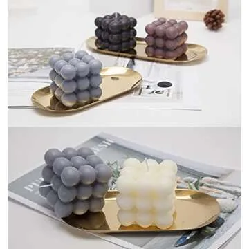 Konrisa 6-Cavity Bubble Candle Molds for Baking & Crafts