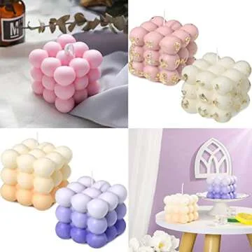 Konrisa 6-Cavity Bubble Candle Molds for Baking & Crafts