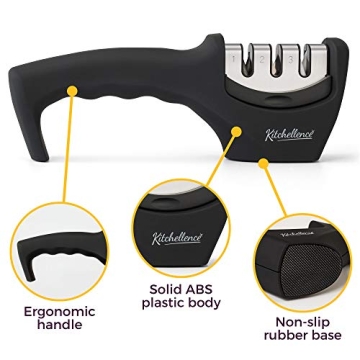 4-in-1 Knife Sharpener and Cut-Resistant Glove Set