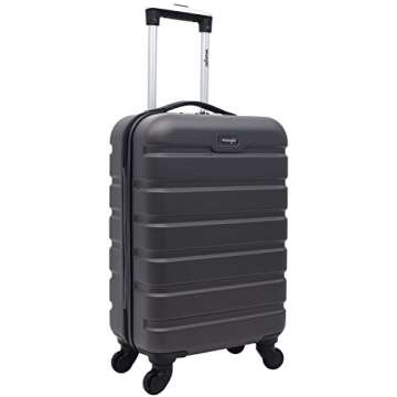 Wrangler Hardside Spinner Carry-On Luggage - Charcoal, 22-Inch