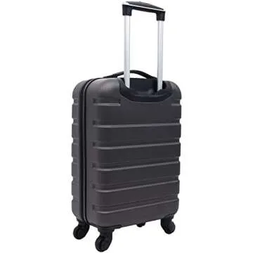 Wrangler Hardside Spinner Carry-On Luggage 22-Inch Charcoal