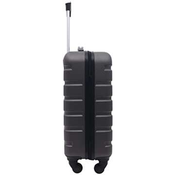 Wrangler Hardside Spinner Carry-On Luggage 22-Inch Charcoal