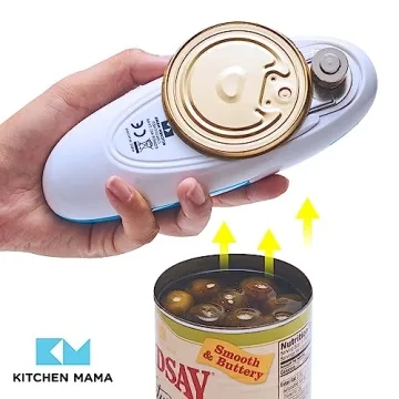 Kitchen Mama Electric Can Opener - One-Touch, Battery Operated