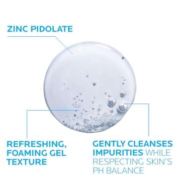 La Roche-Posay Effaclar Purifying Foaming Gel Cleanser for Oily Skin, With Zinc Pidolate To Remove Excess Oil & Shine, Alcohol Free & Oil Free, Face Wash For Oily Skin, Sensitive Skin Tested