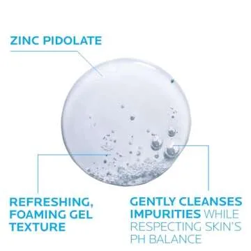 La Roche-Posay Effaclar Purifying Foaming Gel Cleanser for Oily Skin, With Zinc Pidolate To Remove Excess Oil & Shine, Alcohol Free & Oil Free, Face Wash For Oily Skin, Sensitive Skin Tested