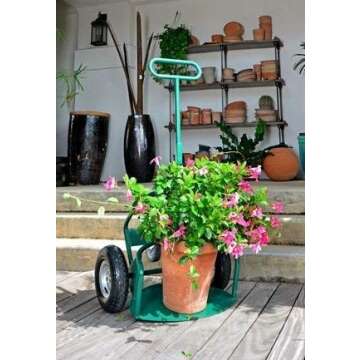 Potwheelz 004011 25.5 X 28.5 X 55.5 Green Standard Potwheelz Garden Dolly