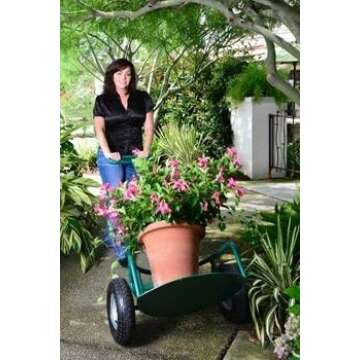 Potwheelz 004011 25.5 X 28.5 X 55.5 Green Standard Potwheelz Garden Dolly