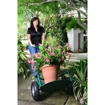 Potwheelz 004011 25.5 X 28.5 X 55.5 Green Standard Potwheelz Garden Dolly