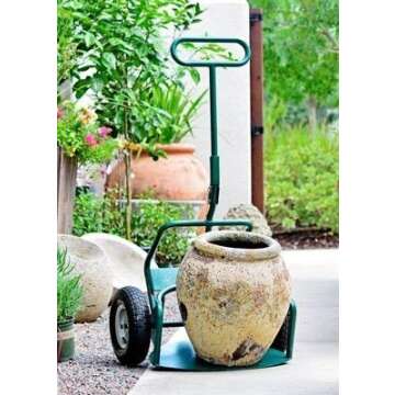 Potwheelz 004011 25.5 X 28.5 X 55.5 Green Standard Potwheelz Garden Dolly