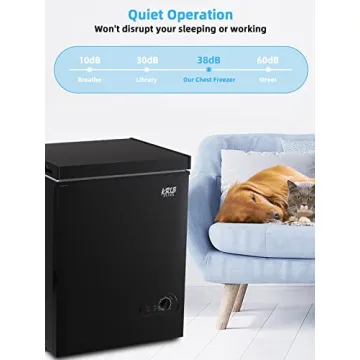 Compact 3.5 Cu.Ft Mini Chest Freezer with 7 Gears