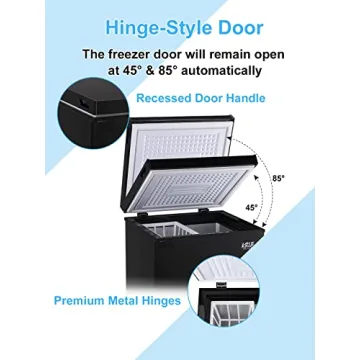 Compact 3.5 Cu.Ft Mini Chest Freezer with 7 Gears