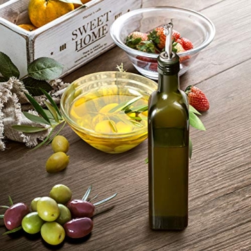 AOZITA 17oz Glass Olive Oil Dispenser - Stylish and Functional