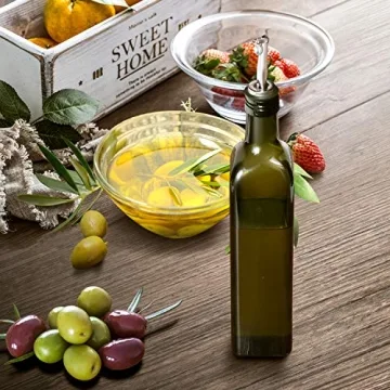 AOZITA 17oz Glass Olive Oil Dispenser - Stylish and Functional