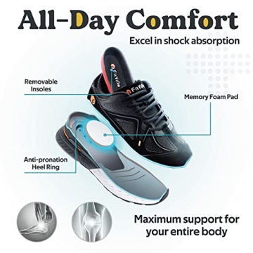 FitVille Extra Wide Walking Shoes for Men - Comfort Redefined