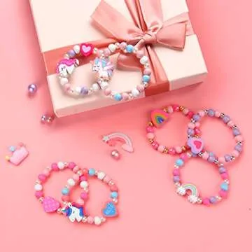 JOTIKO Unicorn Beaded Bracelets - Perfect for Kids Gifts