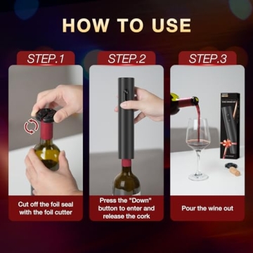 Battery Operated Electric Wine Opener for Effortless Enjoyment