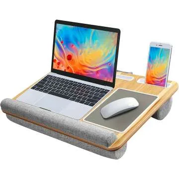 HUANUO Lap Desk for 17" Laptops with Mouse Pad