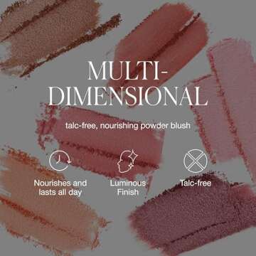 RMS Beauty ReDimension Hydra Powder Blush - Powder Gel Blush for Cheeks, Blush Cream, Cream Blush Makeup Shimmer Blush Powder Cheek Tint, Face Blushes