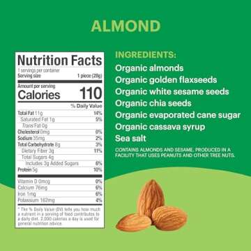 Tosi Almond Protein Bars – Organic Vegan Snacks