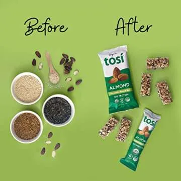Tosi Almond Protein Bars – Organic Vegan Snacks