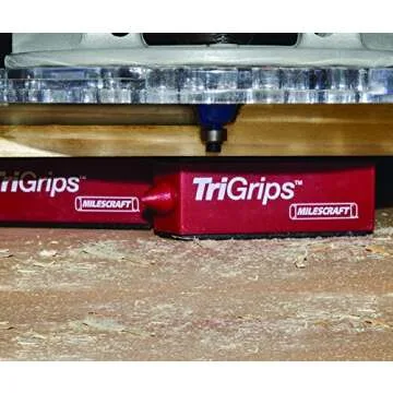 Milescraft 1600 TriGrips - Triangle Cookie Work Grippers, for Woodworking, Painting, Raising and Leveling 4-pack