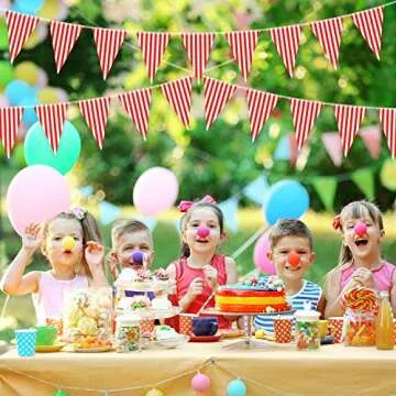 Carnival Pennant Banners for Celebratory Decor - 5 Packs