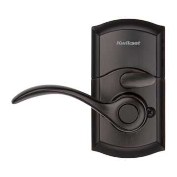 Kwikset SmartCode 955 Pembroke Light Commercial 10-Button Keypad Electronic Lever, Featuring Convenient Keyless Entry, 3-Year Batter Life and High Traffic Durability Venetian Bronze