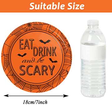 Halloween Party Paper Plates 48 Count Spooky Decor