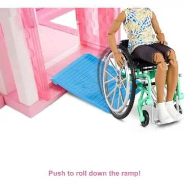 Inclusive Ken Fashionistas Doll with Wheelchair & Ramp