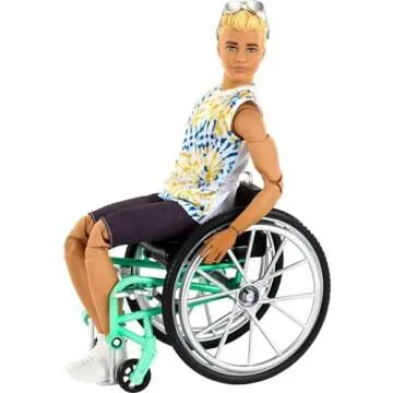 Inclusive Ken Fashionistas Doll with Wheelchair & Ramp