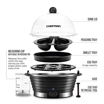 Chefman Egg-Maker Rapid Poacher Steamer Cooker