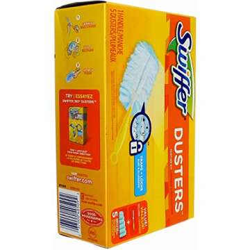 Swiffer Dusters Disposable Cleaning Dusters Unscented Starter Kit, 1 Kit (Pack of 2), White