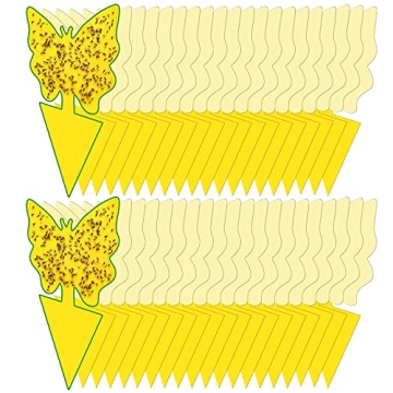 40 Pack Sticky Traps for Fungus Gnats, Fruit Flies, and Indoor Plants - Safe & Effective!