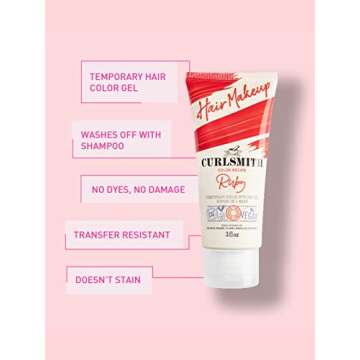 CURLSMITH Hair Makeup Ruby Color and Gel for Curls