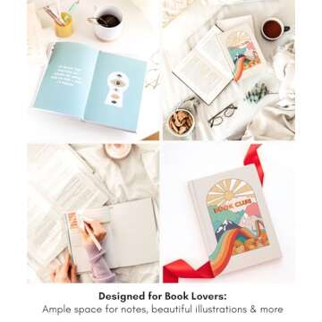 Lamare Book Journal - Reading Journals For Book Lovers - 2024 Reading Journal - 80 Book Journal Reading Log For Book Lovers Gifts For Women & Men - Book Review Journal - Organized Book Tracker Journal