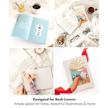 Lamare Book Journal - Reading Journals For Book Lovers - 2024 Reading Journal - 80 Book Journal Reading Log For Book Lovers Gifts For Women & Men - Book Review Journal - Organized Book Tracker Journal