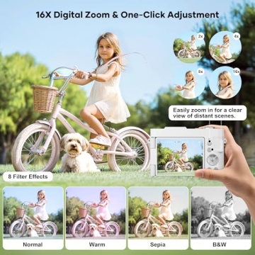 4K Digital Camera for Beginners with Flip Screen