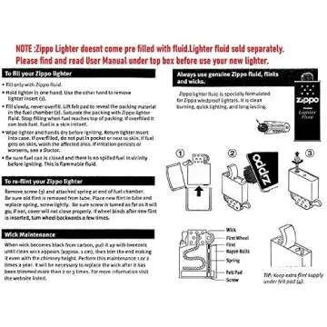 Zippo Lighter - Horoscope Zodiac Signs (Aquarius)