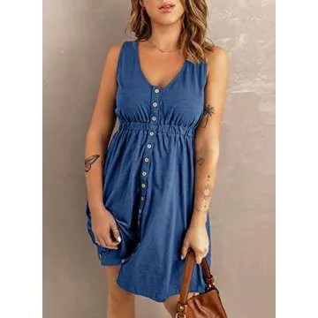 Stylish BLENCOT Summer Dresses for Women - V Neck Design
