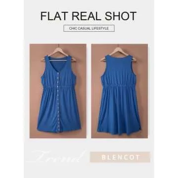 Stylish BLENCOT Summer Dresses for Women - V Neck Design