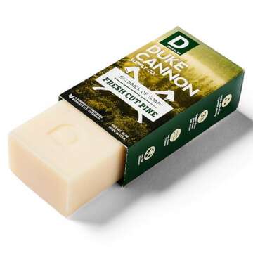 Duke Cannon Supply Co. - Great American Frontier Men's Big Brick of Soap, Fresh Cut Pine (10 oz) Sup...