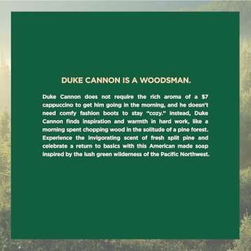 Duke Cannon Supply Co. - Great American Frontier Men's Big Brick of Soap, Fresh Cut Pine (10 oz) Superior Grade Soap Bar With Unique, Outdoor, Masculine Scents - Fresh Cut Pine, Modern Invigorating
